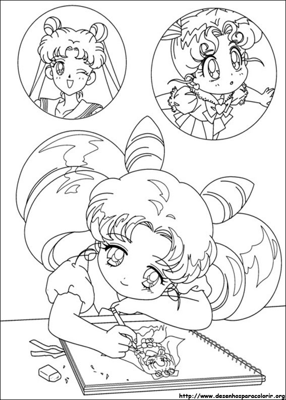 Colorindo com Sailor Moon