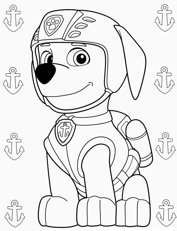 Colorindo com Zuma da Patrulha Canina