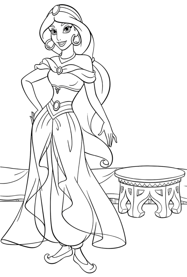 Colorindo a Elegância de Jasmine