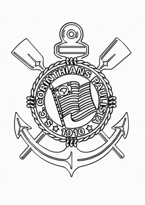 Colorindo o Escudo do Corinthians