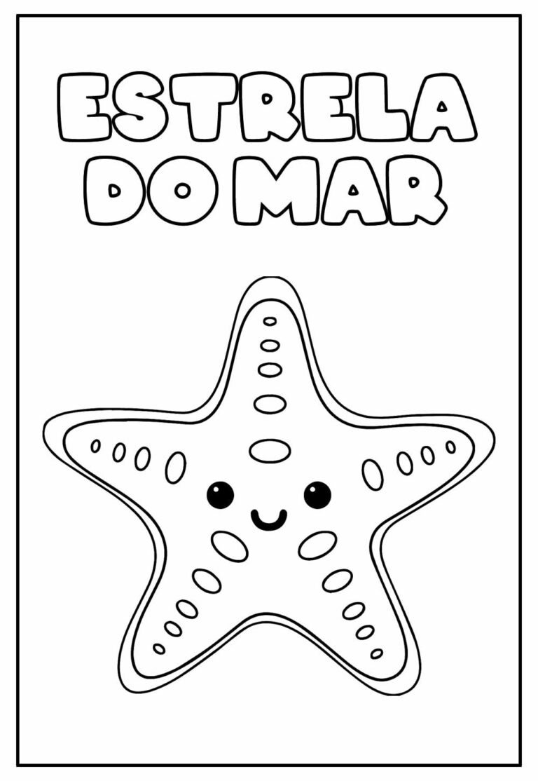 Colorindo a Estrela do Mar!