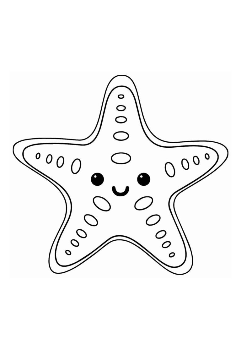 Colorindo a Estrela do Mar Sorridente