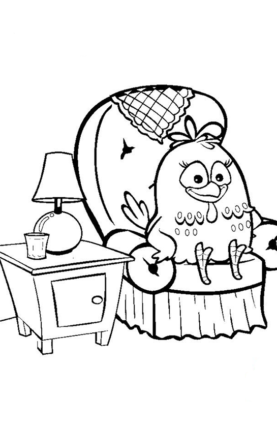 Colorindo a Galinha Pintadinha na Poltrona