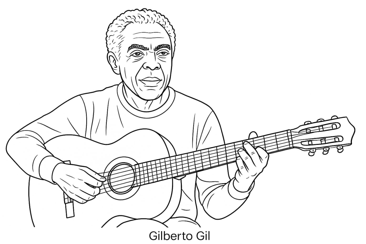 Colorindo a Harmonia de Gilberto Gil