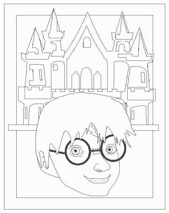 Colorindo Harry e o Castelo de Hogwarts