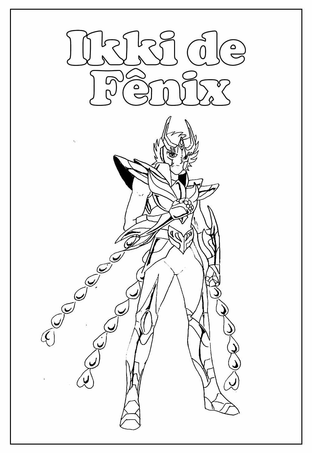 Colorindo Ikki de Fênix em Ação