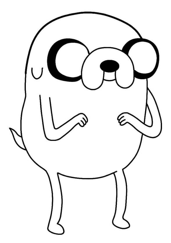 Colorindo Jake, o Cão Aventureiro