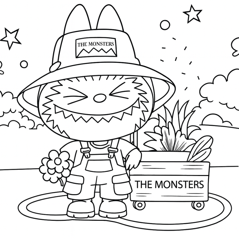 Colorindo no Jardim com The Monsters