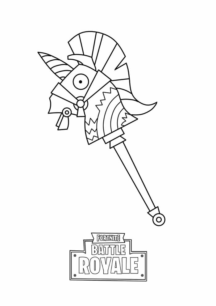 Colorindo a Llama Pickaxe de Fortnite