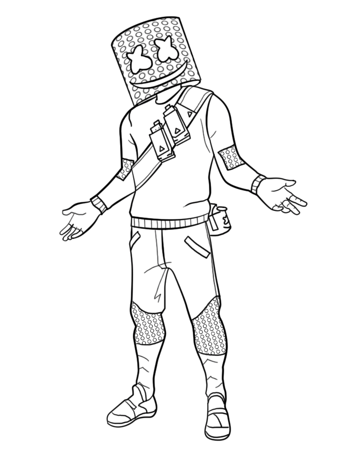 Colorindo o Look Icônico do Marshmello em Fortnite