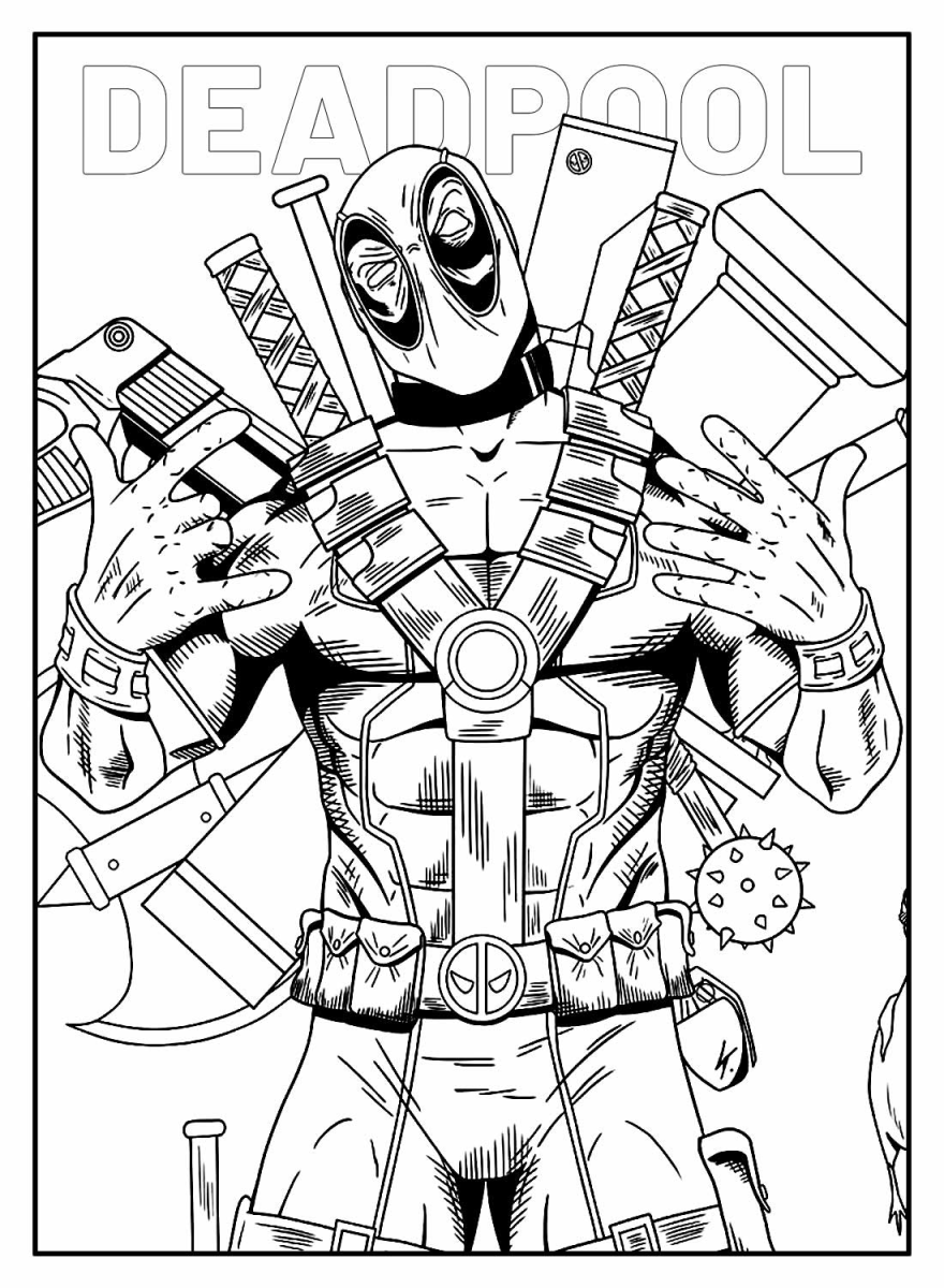 Colorindo a Loucura do Deadpool