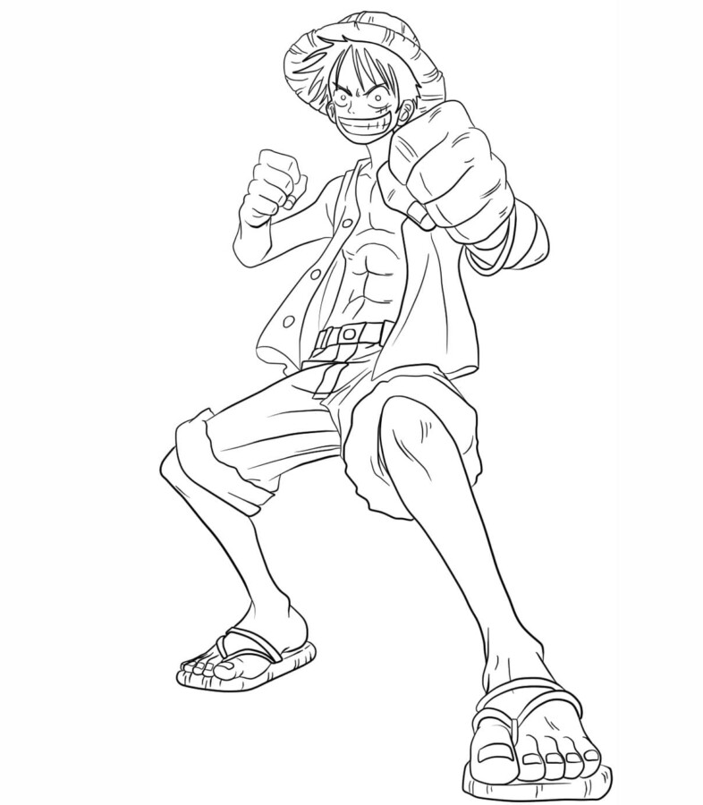 Colorindo Luffy: O Pirata Destemido