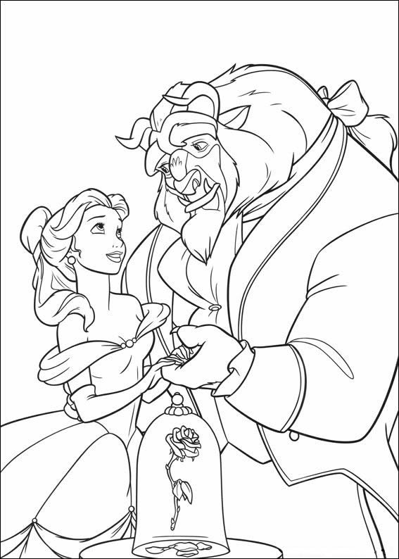 Colorindo a Magia de Bela e a Fera