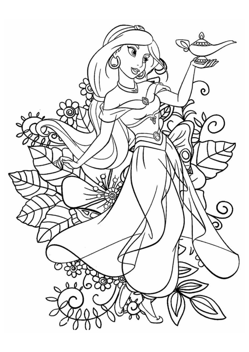 Colorindo a Magia de Jasmine