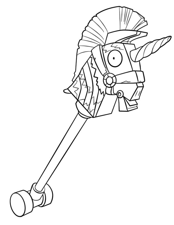 Colorindo o Icônico Martelo Unicornio de Fortnite