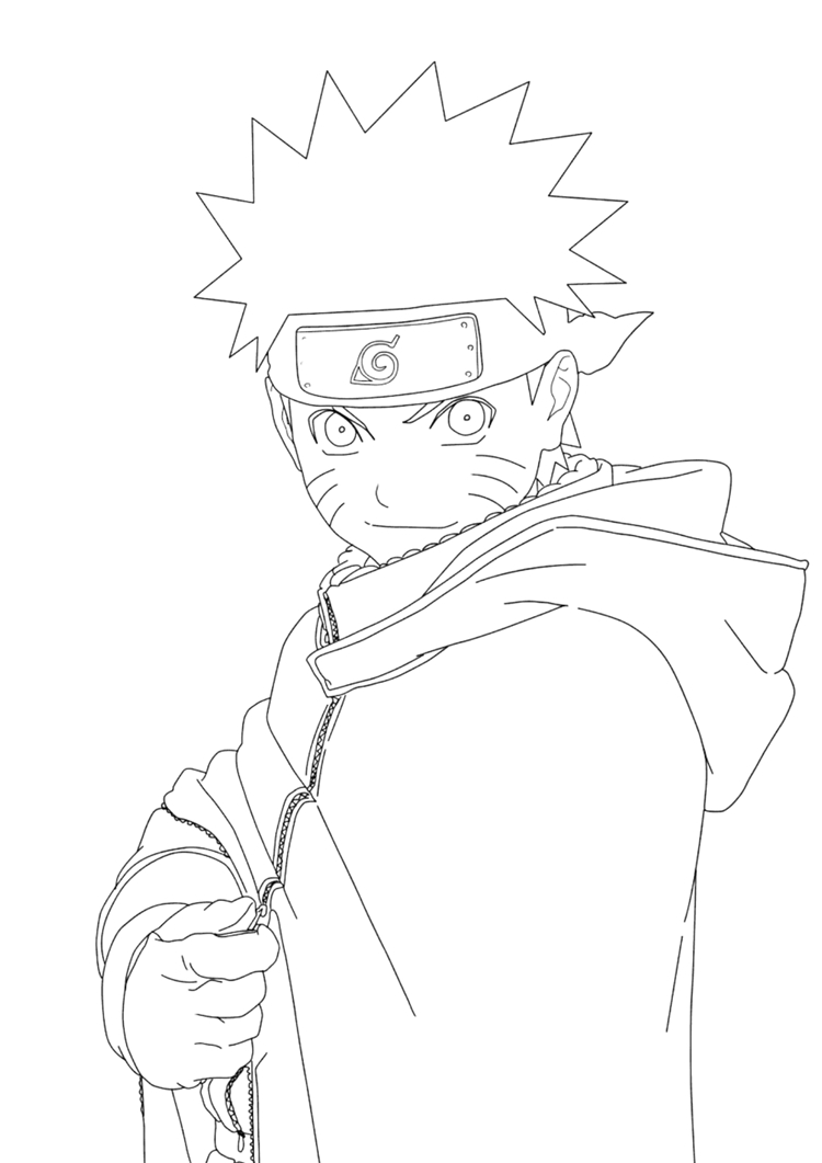 Colorindo Naruto Uzumaki em Ação