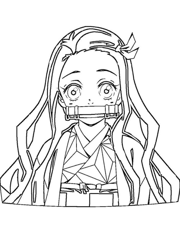 Colorindo Nezuko de Demon Slayer