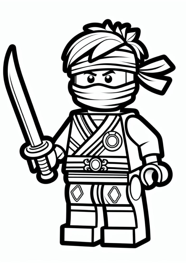 Colorindo o Ninja LEGO Aventureiro