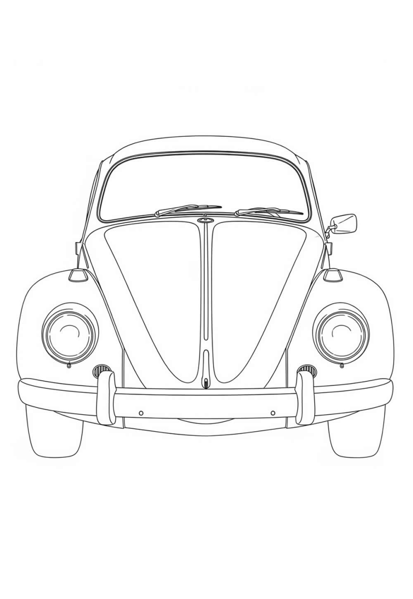Colorindo o Clássico Fusca
