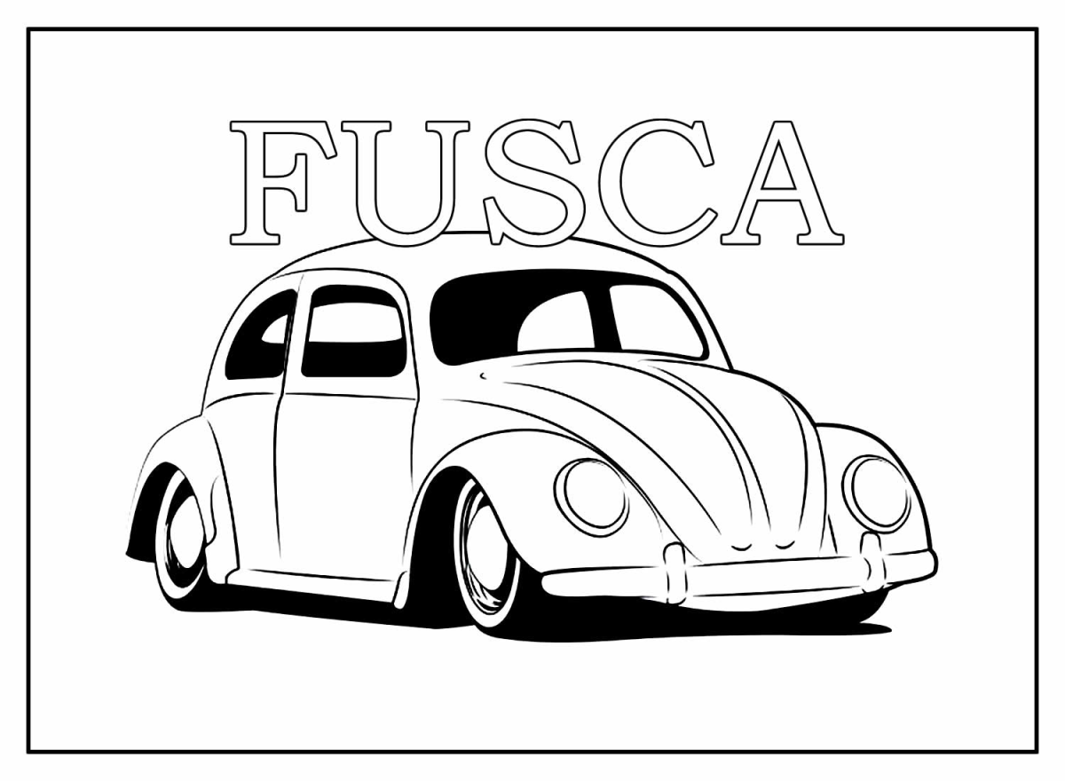 Colorindo o Clássico Fusca