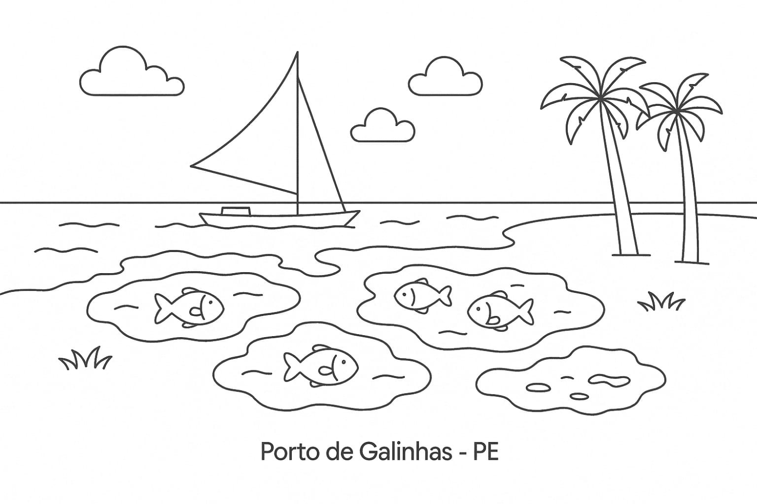 Colorindo o Paraíso de Porto de Galinhas