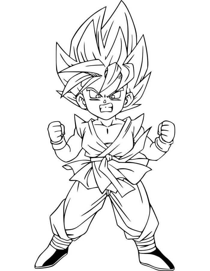 Colorindo o Poder de Goku