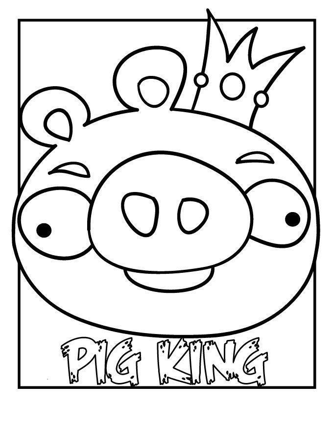 Colorindo o Rei Pig do Angry Birds