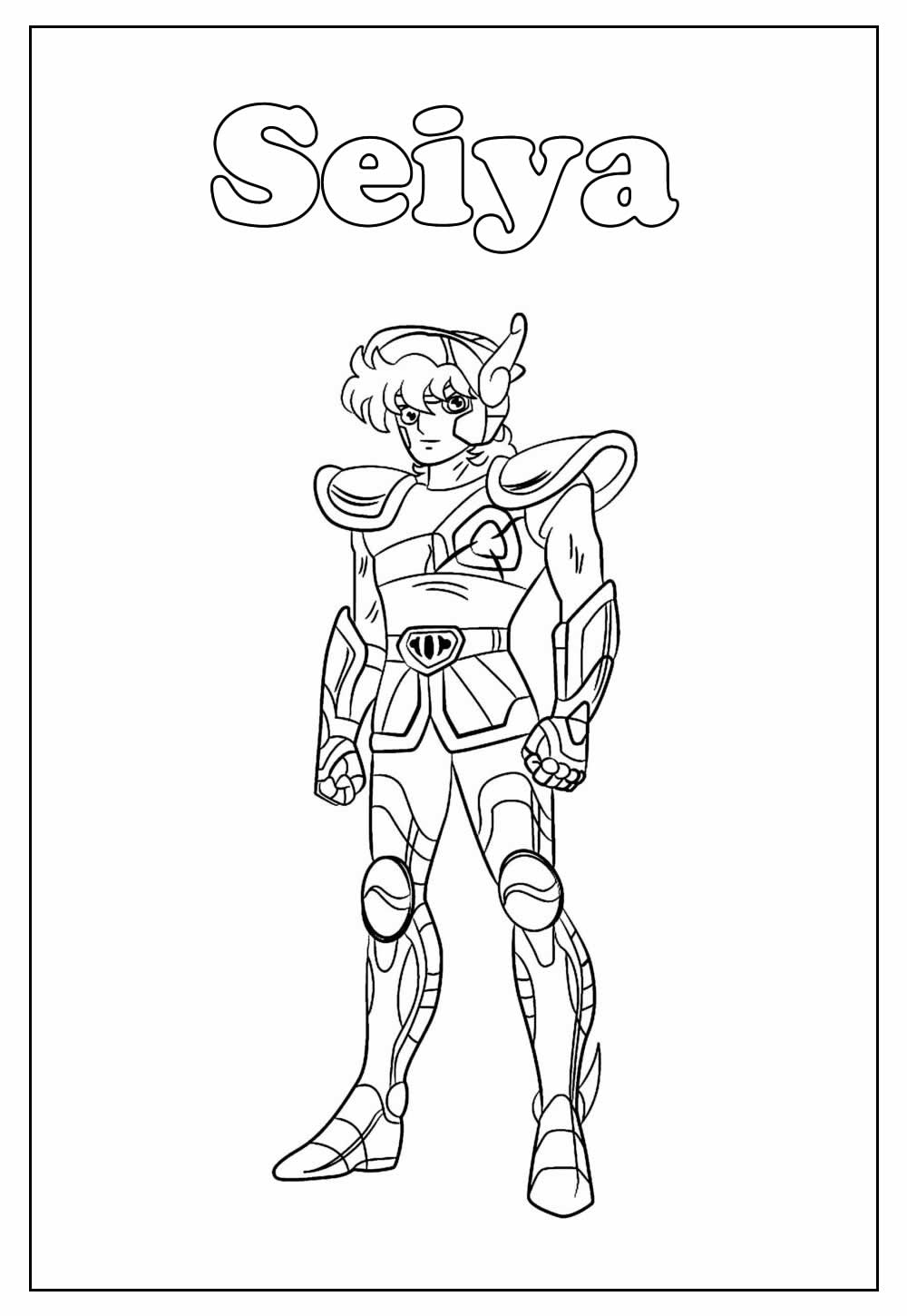 Colorindo Seiya: O Cavaleiro de Pégaso