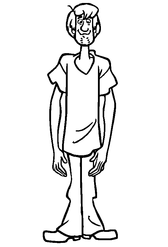 Colorindo Shaggy de Scooby-Doo