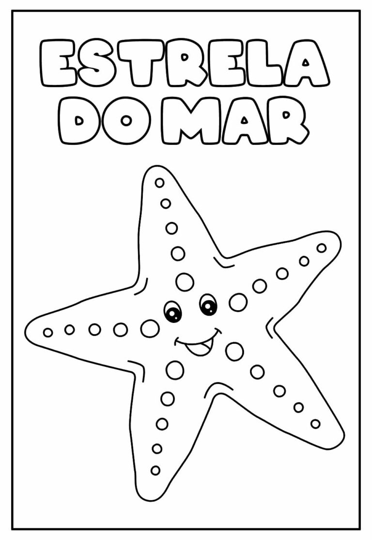 Colorindo a Sorridente Estrela do Mar