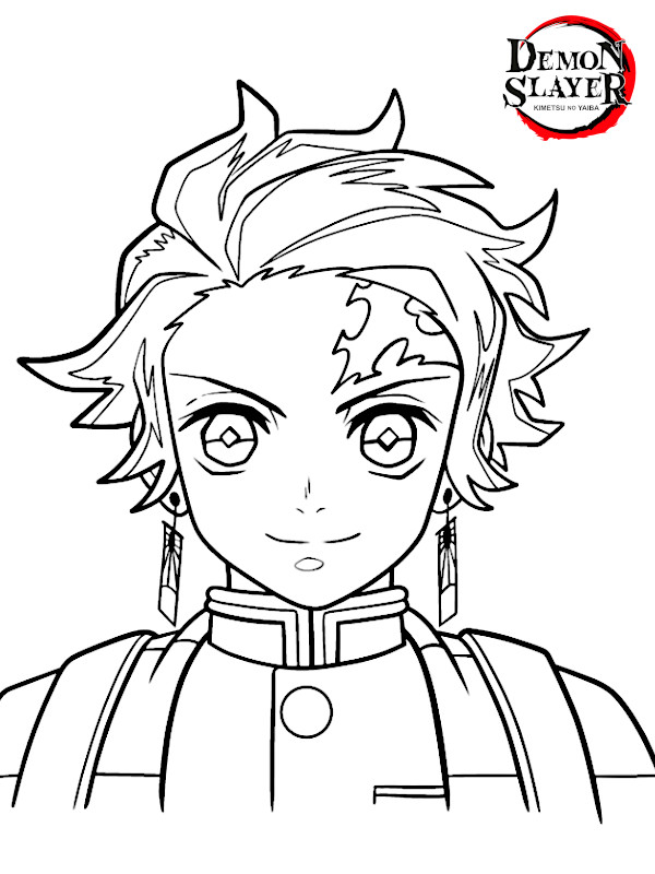 Colorindo Tanjiro de Demon Slayer