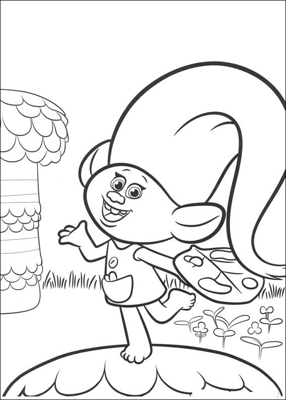 Colorindo com os Trolls: Uma Aventura Alegre