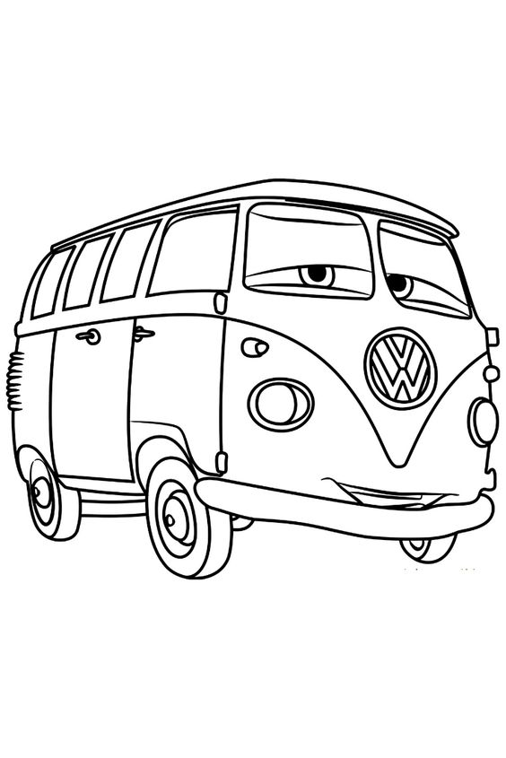 Coloring Fun with Fillmore from Cars
