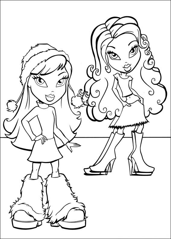 Dê Cores às Estilosas Bratz