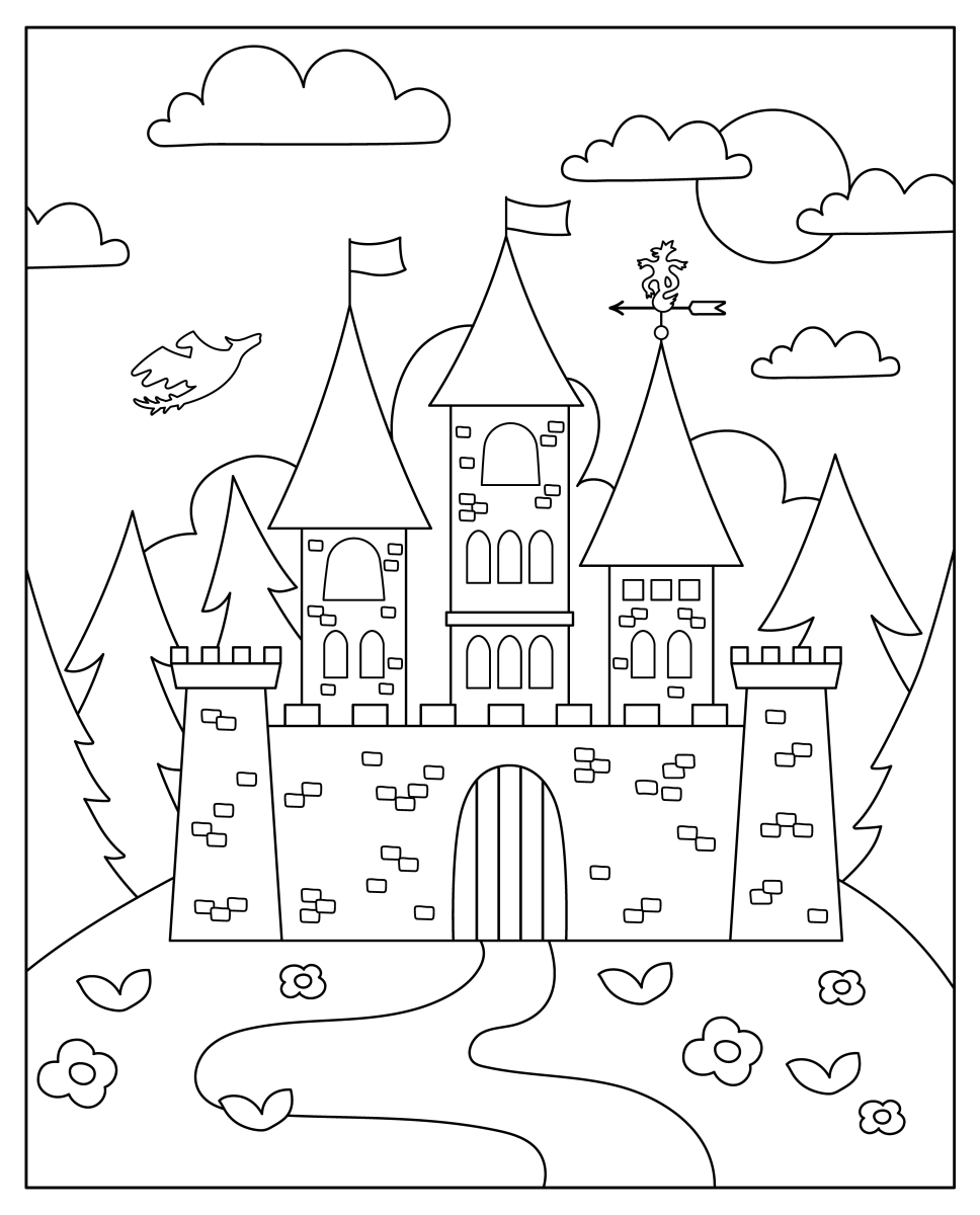 Colorindo o Castelo Encantado