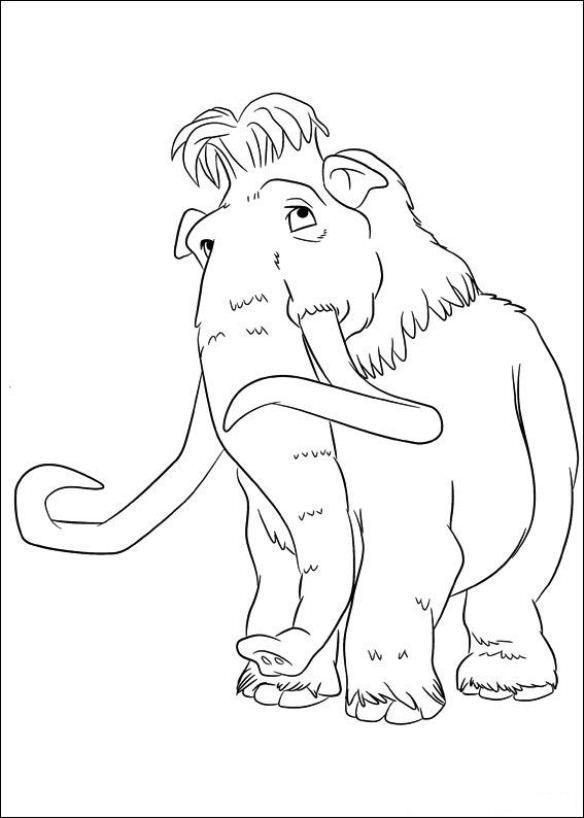 Colorir com Manny, o Mamute da Era do Gelo