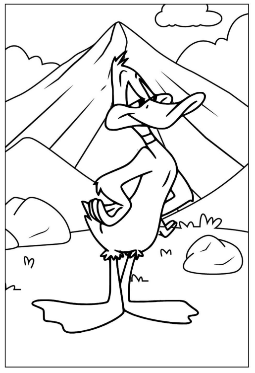 Divirta-se Colorindo o Pato Engraçado