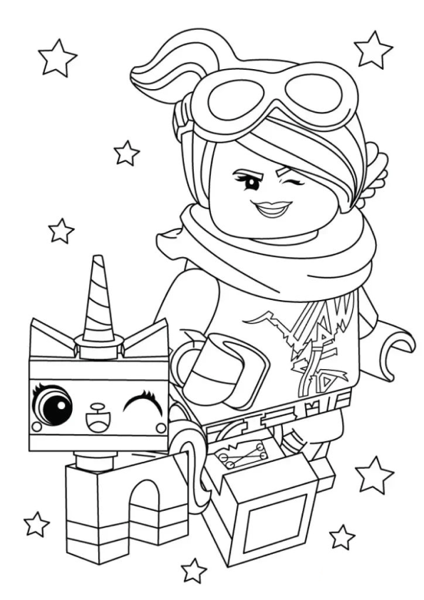 Colorindo a Aventura com Unikitty e Wyldstyle