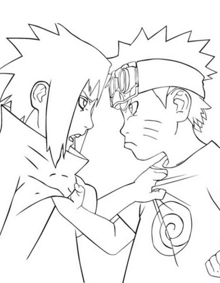 Confronto Épico: Naruto e Sasuke Frente a Frente