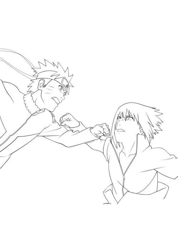 Confronto Épico: Naruto vs. Sasuke