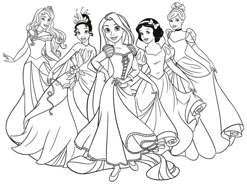 Cores Encantadas: Princesas em Destaque