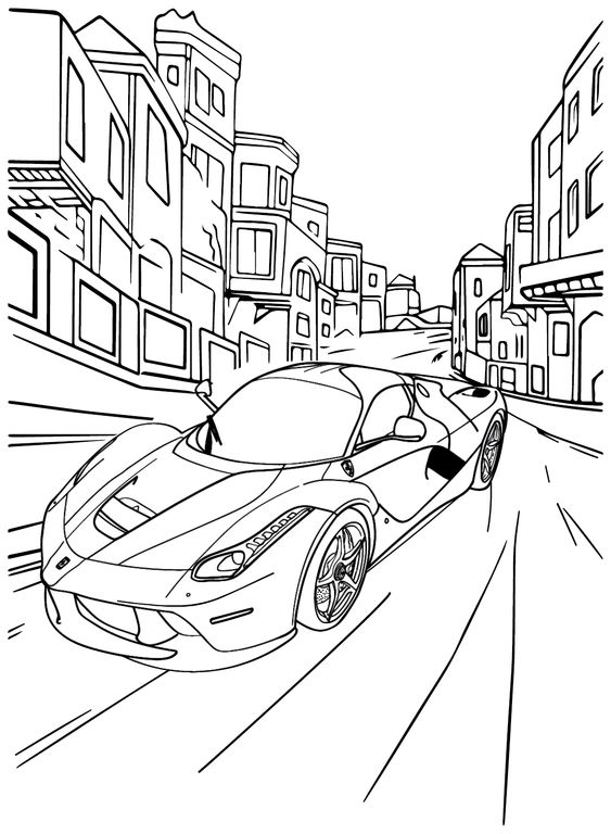 Corrida Urbana com Supercarro Veloz