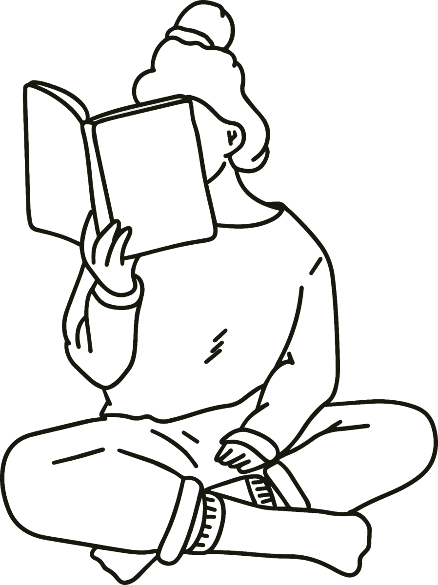 Criança de gorro escondida atrás do livro para colorir