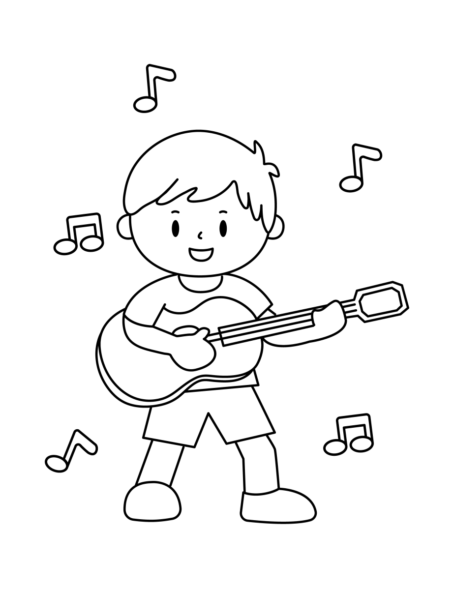 Criança Tocando Violão