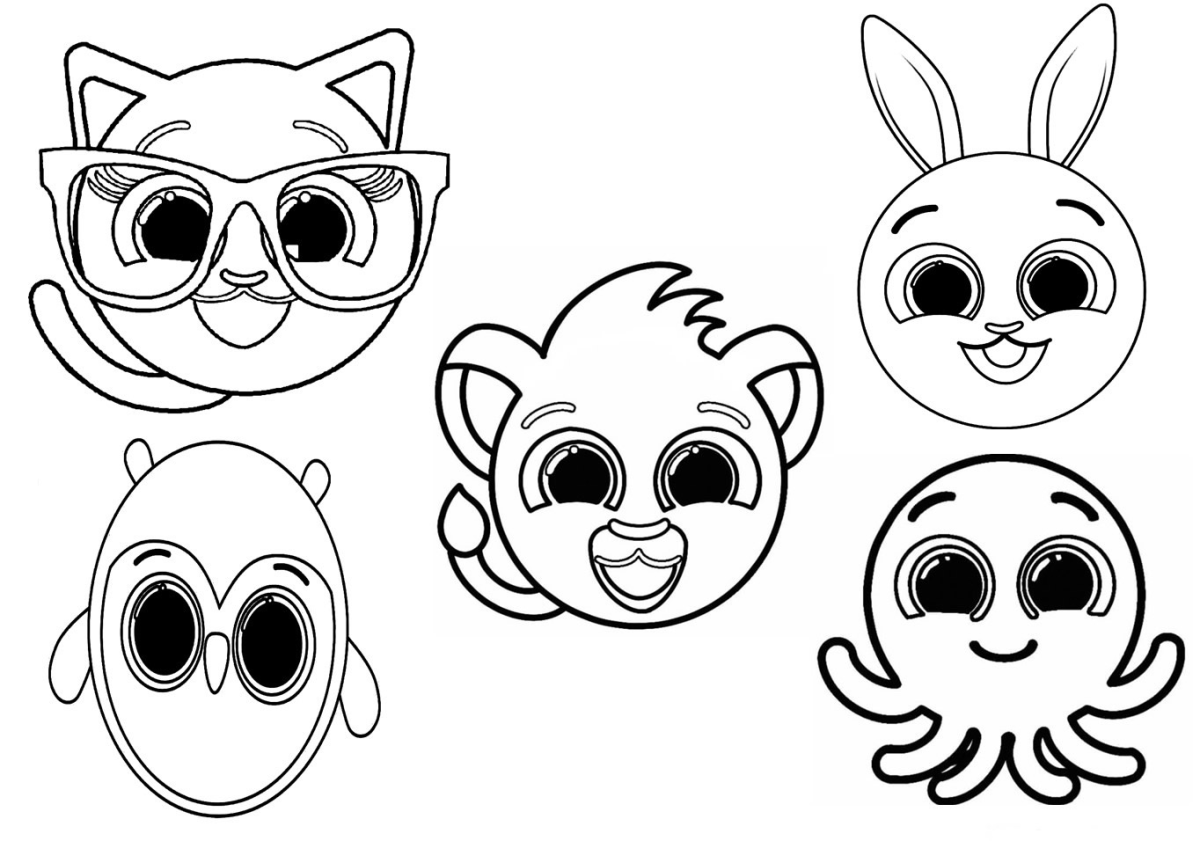 Criaturas Fofas para Colorir