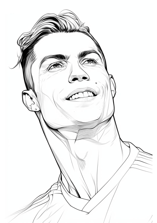 Cristiano Ronaldo: A Lenda do Futebol para Colorir