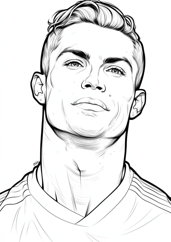 Cristiano Ronaldo: O Ícone do Futebol para Colorir