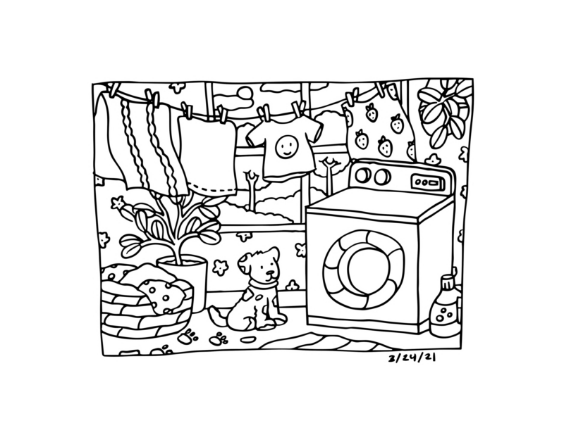 Cute Laundry Room Adventure