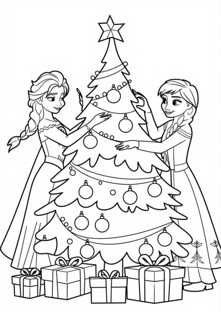 Decore o Natal com Frozen: Elsa e Anna
