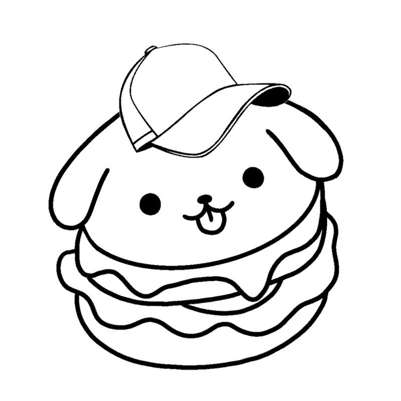 Delicioso Mundo Kawaii: Cachorrinho Hambúrguer